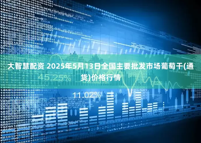 大智慧配资 2025年5月13日全国主要批发市场葡萄干(通货)价格行情